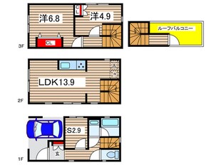 Kolet武蔵新城#03の物件間取画像